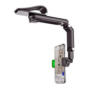 Genérico - Soporte Celular De Auto Clip Visera Tablero Tapasol 360 Grados