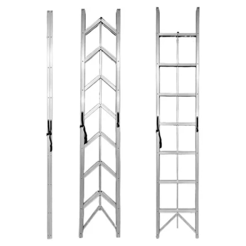 Genérico - Escalera Plegable Aluminio 7 Escalones Tijera 150kg