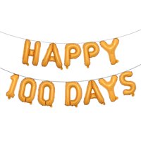 Ruiansi - Juego De Globos De Aluminio Con Letras Del Alfabeto Happy 100 Days