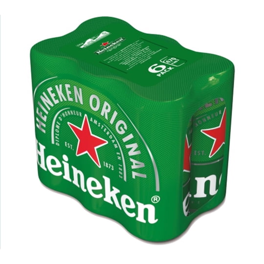 Cerveza Lata Lager 6 Un Heineken