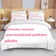 thumbnail image 1 of Custom Personalized Pattern Picture Bedding Set 3 Pieces 1 Quilt Cover 2 Pillowcases Birthday Holiday Gift Bed Sheets, 1 of 5