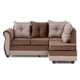 thumbnail image 2 of SOFA SECCIONAL BALI FELPA CHOCOLATE, 2 of 4