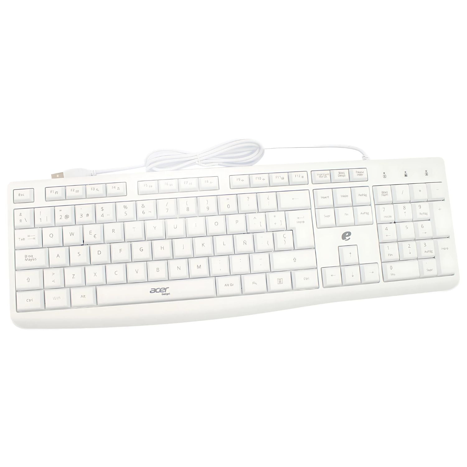 Kit Teclado + Mouse Acer Usb Acer Eak040 Blanco - Ps