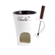 thumbnail image 4 of Taza De Fondue Taza De Café Aniversario Taza Para Derretir Mantequilla Calentadora Tapas 130ml Blanca, 4 of 5