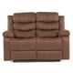 thumbnail image 2 of Sofá 2 Cuerpos Reclinable Tradicional Norman Café Claro, 2 of 14