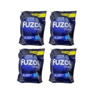 Pack 4 Detergentes Liquido Fuzol Forte Doypack 3Lt Cada Uno.