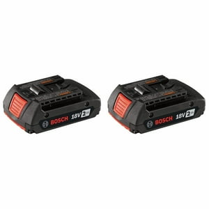 Baterías Power Bat612-2Pk Bosch, 18 V, Iones De Litio, 2 Ah, Paquete De 2