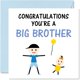 thumbnail image 1 of Tarjeta de bebé Stuff4 5.7 x 5.7 pulgadas – Hermano mayor, 1 of 7