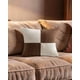 thumbnail image 3 of Pack De 2 Fundas De Cojin 45cmx45cm Chenille Rombo Color Café, 3 of 4
