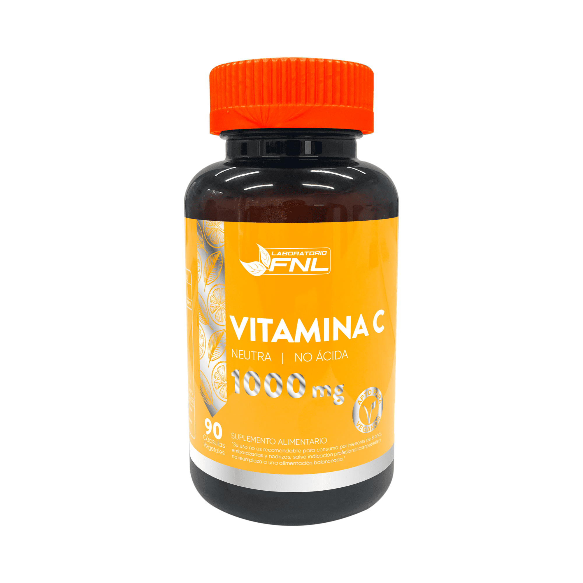 Fnl - Vitamina C 1000mg/ Neutra - No Acida. 90cap. Veg (ascorbato De Sodio)