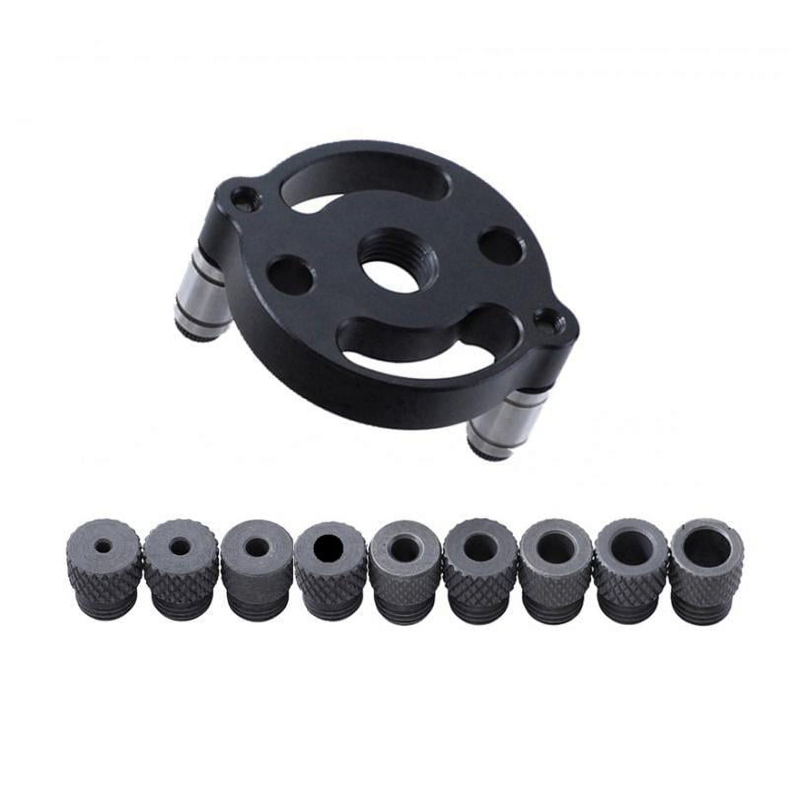 Bothyi - Kit De Plantilla De Espiga Autocentrante Vertical Con Bujes De Taladro Juego De Brocas Negro