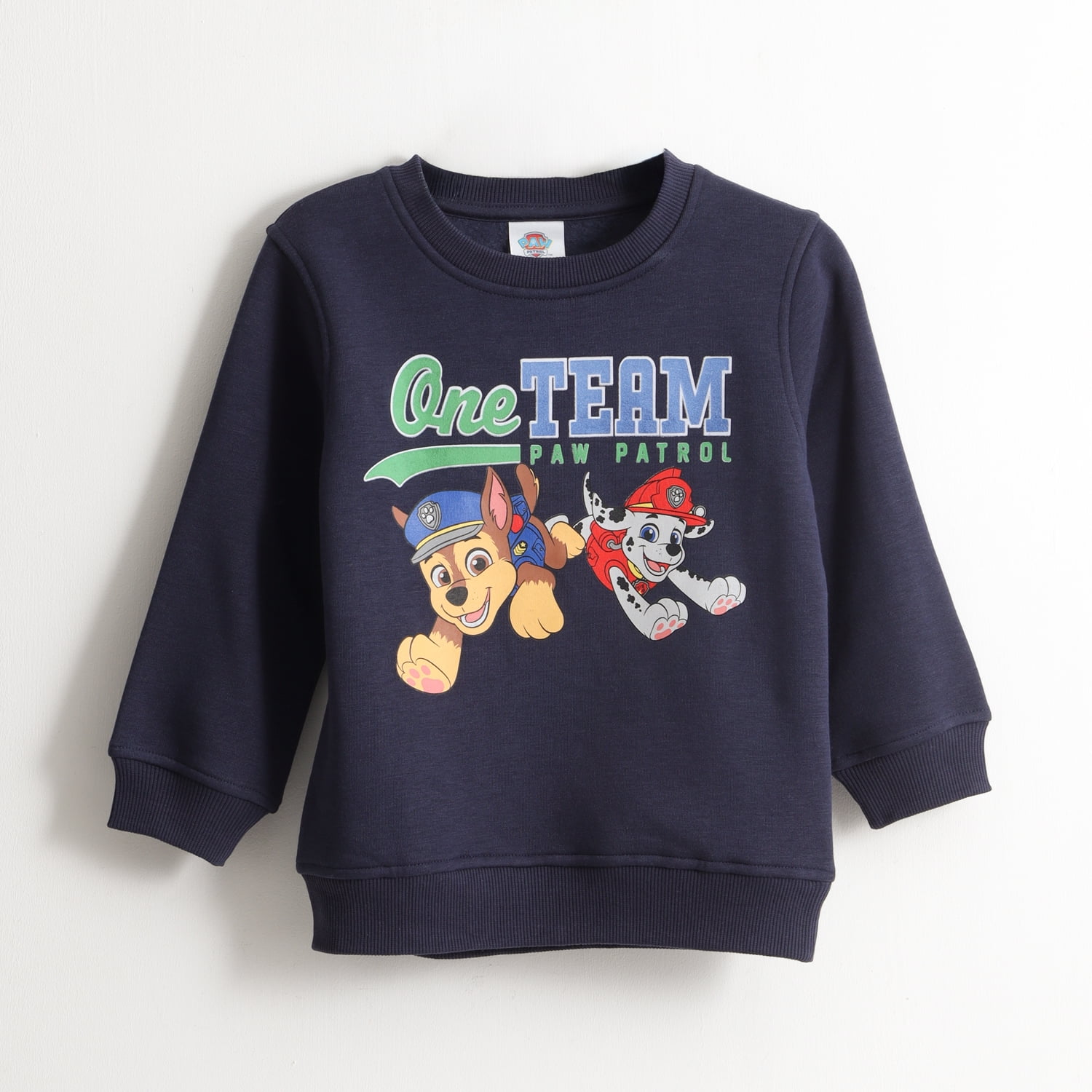 Polerón Cerrado Niño Chase & Marshall Azul Marino Paw Patrol