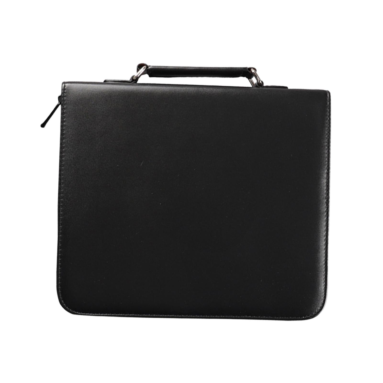 Magideal - Estuche Para Tijeras, Bolsa De Peluquería De Piel Sintética, Organizador De Suministros De Barbería, Bolsa De Almacenamiento Para Herramientas De Saló Negro
