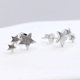 thumbnail image 2 of Aros Trio De Estrellas, Plata 925, Regalo Mujer Plateado, 2 of 5