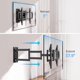 thumbnail image 3 of Soporte de pared para TV MOUNTUP MU0047-L para televisores de 42 a 75 pulgadas, 3 of 9