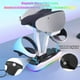 thumbnail image 2 of Estación de Carga AARONMEI PSVR2 con Luz RGB y Soporte para Auriculares Blanco, 2 of 3