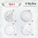 thumbnail image 2 of Bolas de Navidad SHareconn 10 cm 9 unidades irrompibles blancas, 2 of 6