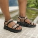 thumbnail image 2 of Sandalia Agua de Coco Print Black, 2 of 5
