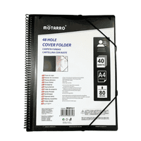 Motarro - Carpeta Archivadora Anillada A4 Con 40 Fundas Transparentes