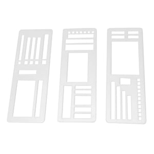 Bothyi - Plantillas De 3 Piezas Para Diario, Álbum De Recortes, Cuaderno, Dibujo, Papel Para Tarjetas