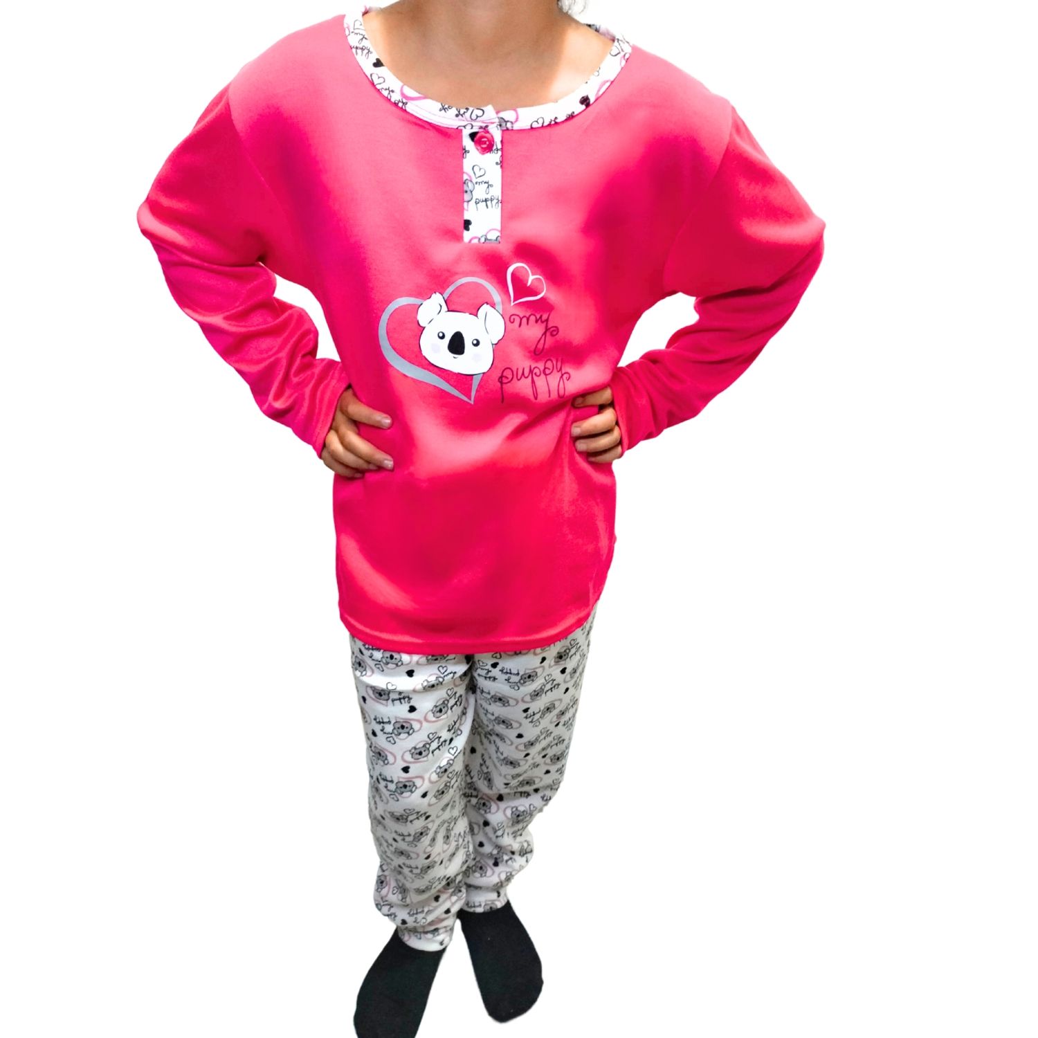 Likeshop - Pijama Franela Niña Invierno Manga Larga 457