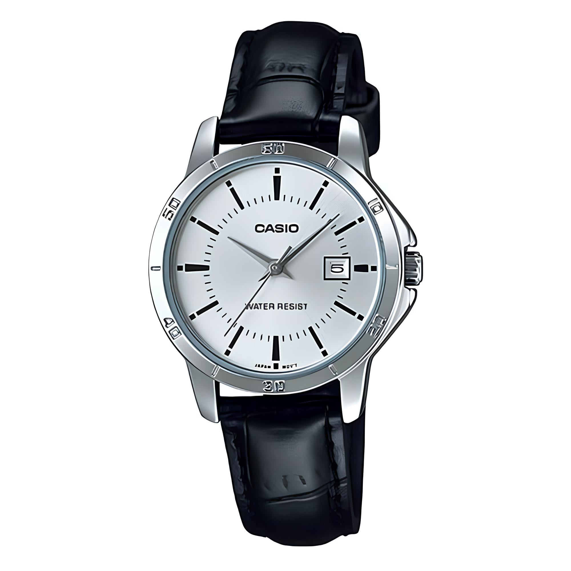 Casio - Reloj Ltp-v004l-7a Mujer Analogo Cuero