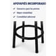 thumbnail image 3 of Taburete Alto Industrial con Respaldo, color Negro, 3 of 5