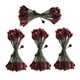 thumbnail image 1 of 200pcs bayas artificiales de doble cabeza diy craft rojo oscuro, 1 of 5