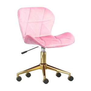 Pandalino - Silla Oficina Escritorio Rubik | Giratoria| Ergonómica | Felpa Rosado Rosa