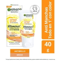 Crema Hidratante Express Aclara Tono Medio 40 G Garnier Skin Active