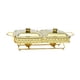 thumbnail image 2 of Chafing Dish Compacto Resistente Con Tapas Servidor De Buffet Para Cenas Hotel Picnic Oro, 2 of 5