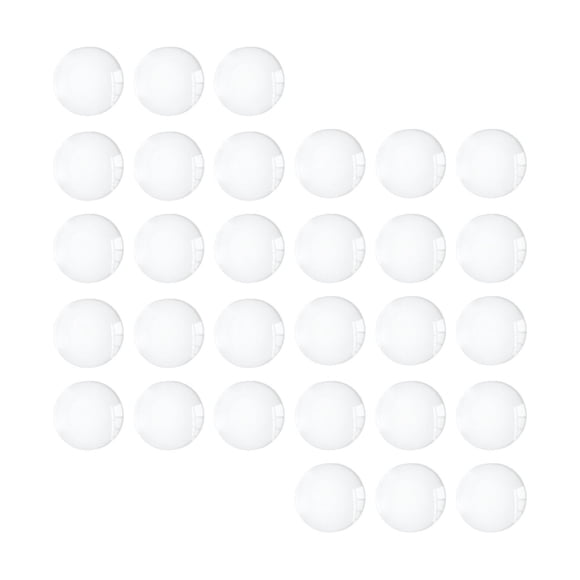 Parte Posterior Plana Semiredonda Para La Fabricación De Joyas, Cabujones De Cristal Para Manualidades DIY, Azulejos De Cúpula De 18mm, 30 Uds.