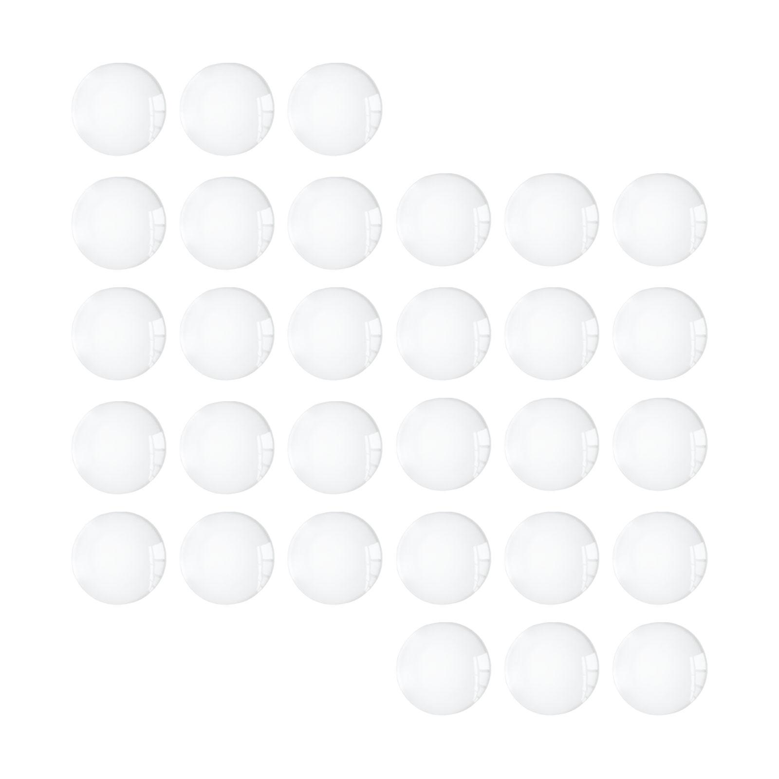 Bothyi - Parte Posterior Plana Semiredonda Para La Fabricación De Joyas, Cabujones De Cristal Para Manualidades Diy, Azulejos De Cúpula De 18Mm, 30 Uds.