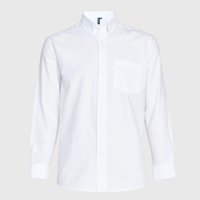 Jayson - Camisa Oxford B/Pegado M/L Blanco S