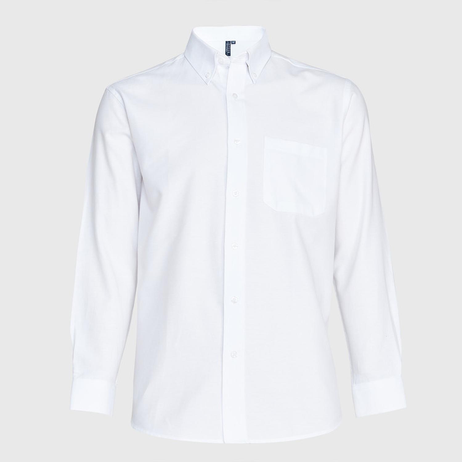 Jayson - Camisa Oxford B/Pegado M/L Blanco S