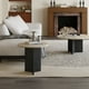 thumbnail image 2 of Mesa De Centro Doble Travertino Tono Wengue, 2 of 10