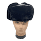thumbnail image 3 of Gorro de Invierno Tipo Ushanka Ruso en Cuero Negro y Piel Sintética, 3 of 8