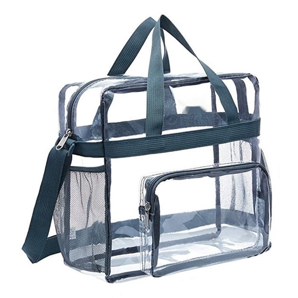 Bolso bandolera transparente transparente con correa ajustable, bolso transparente para estadio para festivales