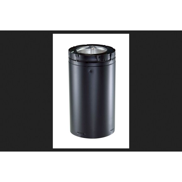Tubo de ventilación DuraVent Twist Lock Direct de 9 pulgadas, negro