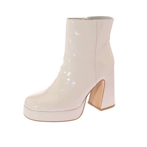 Bota Tacon Beige Andarina