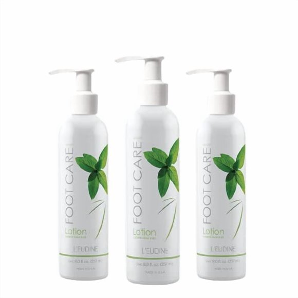 Loción para pies L'eudine Arnica, manteca de cacao y menta - Pack de 3