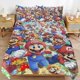 thumbnail image 1 of Super Mario Bed Duvet Cover Microfiber Bedding Sets 3D Printed Lightweight 3 Piece Comforter Sets for Kids Boys Girls, 1 of 5