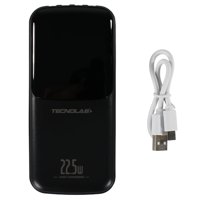 Tecnolab - Power Bank 15000Mah 22.5W Con 4 Cables Integrados Negro - Ps
