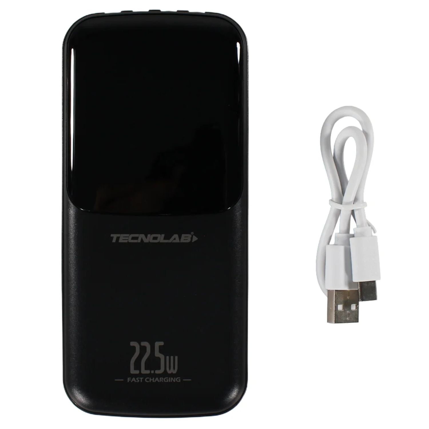 Tecnolab - Power Bank 15000mah 22.5w Con 4 Cables Integrados Negro - Ps