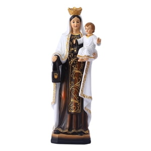 Bothyi - Estatua De La Virgen Con El Niño, Adorno De Resina Para Mesa, Estante, Chimenea, Dormitorio