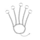 thumbnail image 1 of Moda Cadena De Mu?eca Aleación Punk Anillos Pulsera Joyería Regalo Cadena De Mano Plata, 1 of 5