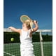 thumbnail image 3 of Raqueta de tenis para niños Crefotu de 17 pulgadas con 2 pelotas blandas y 2 pelotas de tenis, 3 of 8