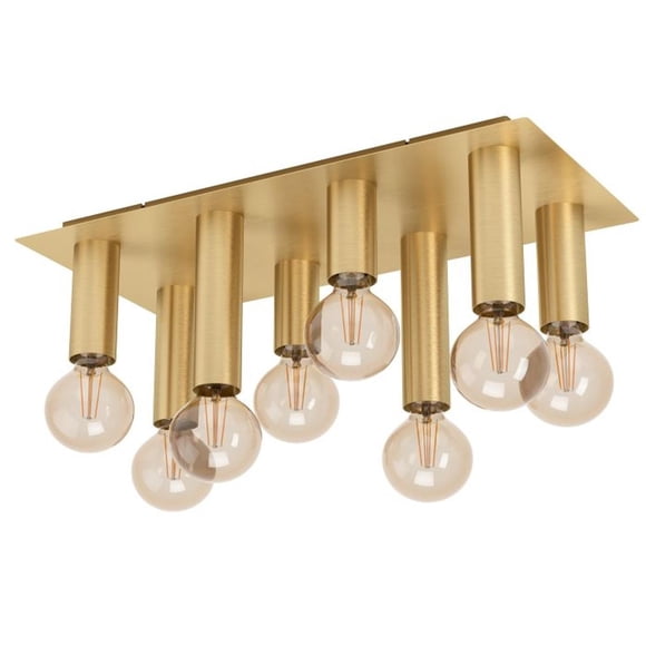 Lampara De Techo Dorado E27 Marzeno 8x40w Eglo 39959