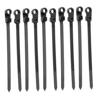 Magideal - 10X Abrazaderas Para Cables Con Orificio Para Tornillos, Bridas Para Cables Pequeñas, Flexibles Y Duraderas, Para Montaje De Cables Y Cables En Jardín , 0.36 Cm X 20 Cm 036 Cm X 20 Cm
