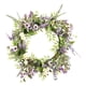 thumbnail image 5 of Corona De Lavanda Floral Artificial Con Margarita Para Puerta Delantera Redonda, 5 of 5